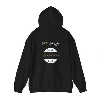 Halloween Booo in Boooujee Heavy Blend™ Hooded Sweatshirt - FAIR SKIN TONE