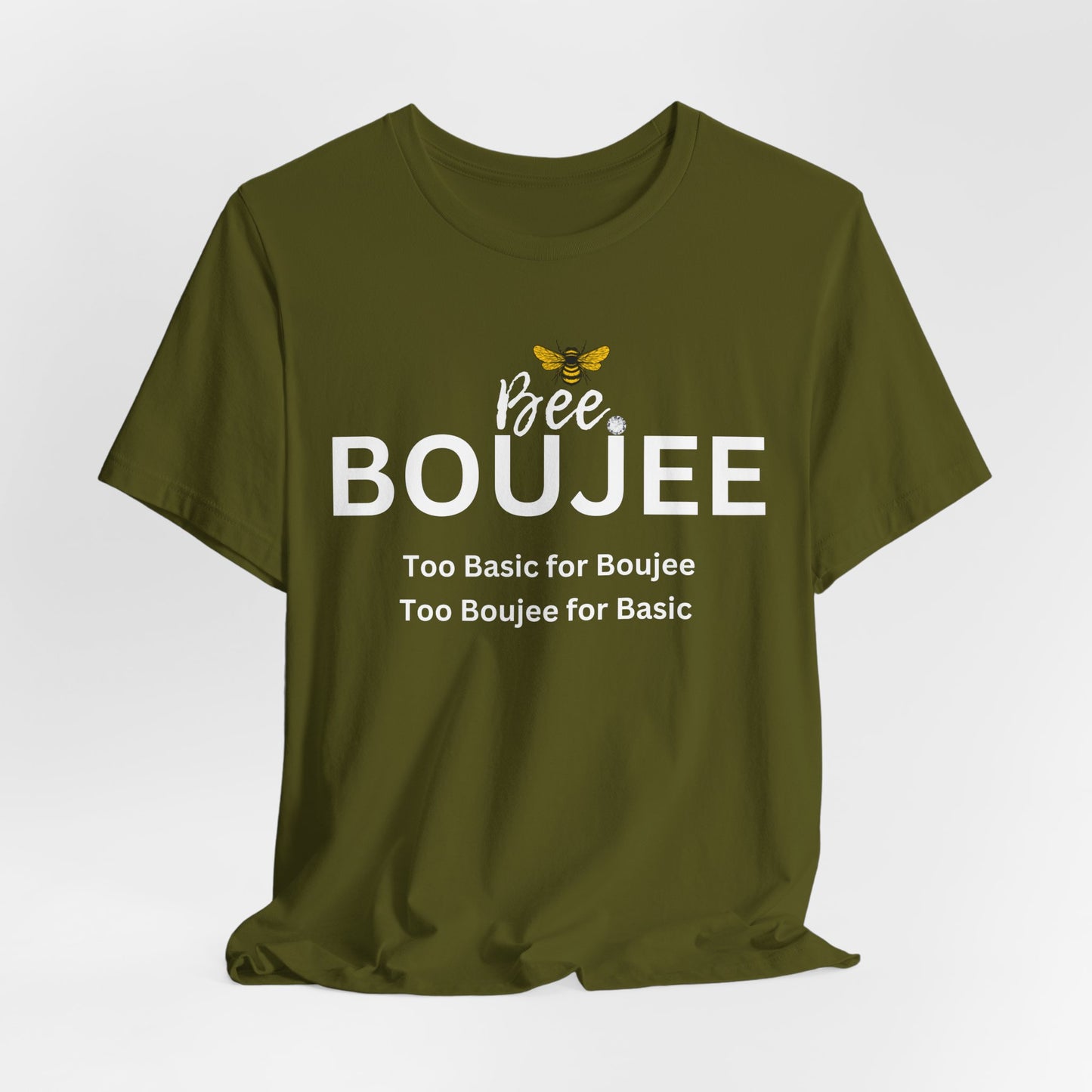 Bee Boujee“Too Basic / Too Boujee” Dark Tee