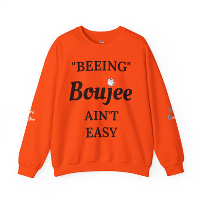 "Beeing" Boujee Ain't Easy- Heavy Blend™ Light Colors Crewneck Sweatshirt
