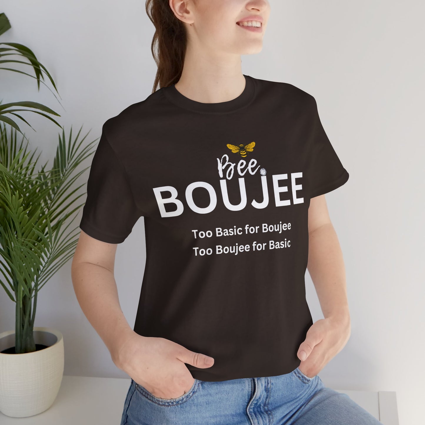 Bee Boujee“Too Basic / Too Boujee” Dark Tee