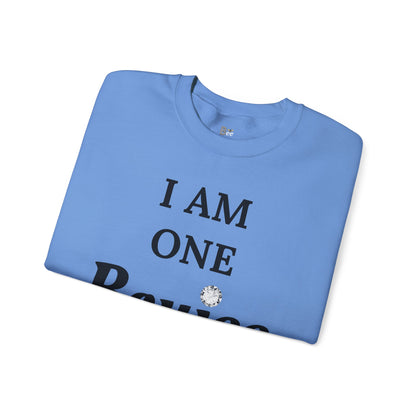 I Am One Boujee Bitch - Heavy Blend™ Light Colors Crewneck Sweatshirt
