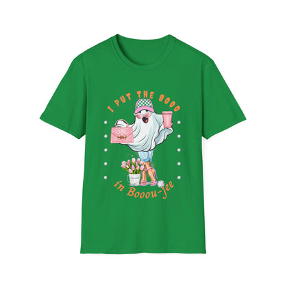 Halloween Booo in Boooujee - Softstyle T-Shirt FAIR SKIN TONE