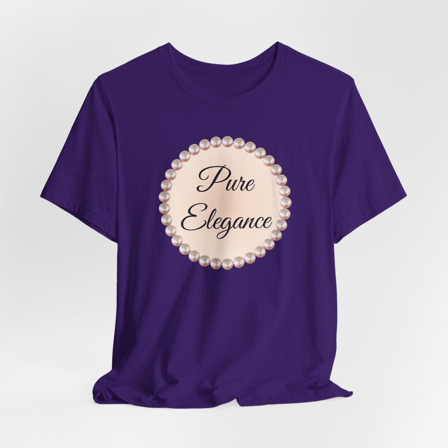 Pure Elegance Pearl-Framed Jersey Tee