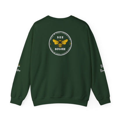 All That + Extra = Boujee - Heavy Blend™ Dark Colors Crewneck Sweatshirt