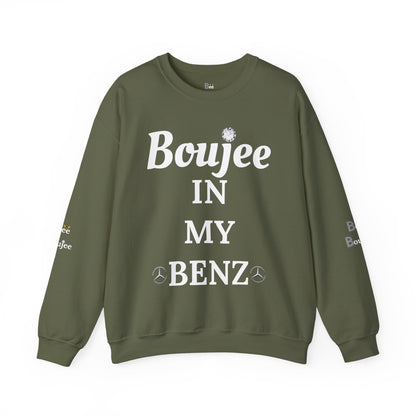 Boujee In My Benz - Heavy Blend™ Dark Colors Crewneck Sweatshirt