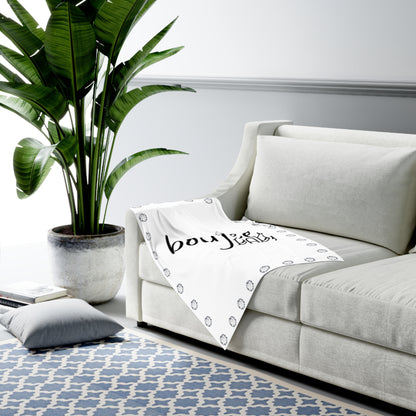 Boujee Baby - Swaddle Blanket WHITE