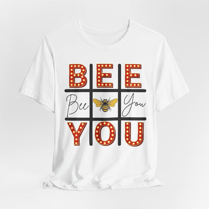 Bee You Marquee Tic-Tac-Toe Tee