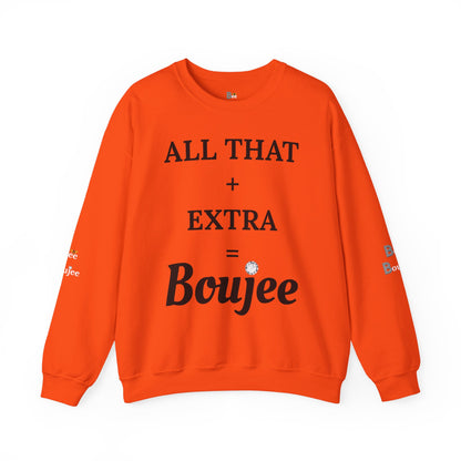 All That + Extra = Boujee - Heavy Blend™ Light Colors Crewneck Sweatshirt