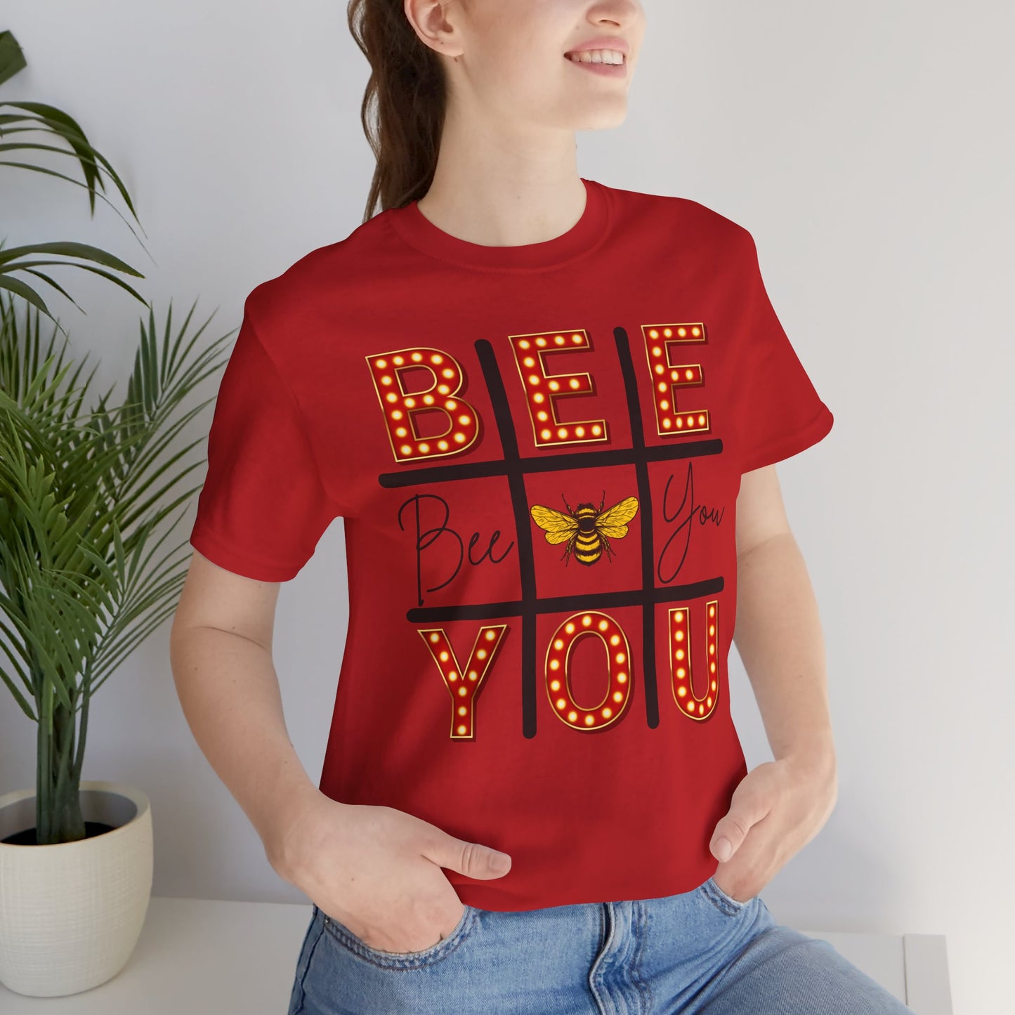 Bee You Marquee Tic-Tac-Toe Tee