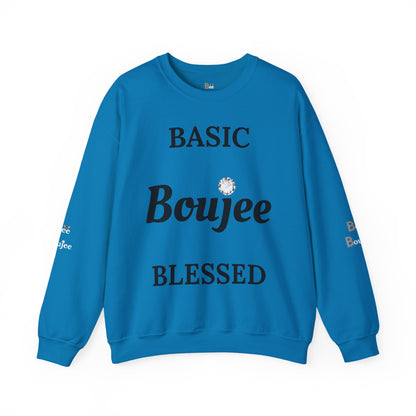 Basic Boujee Blessed - Heavy Blend™ Light Colors Crewneck Sweatshirt