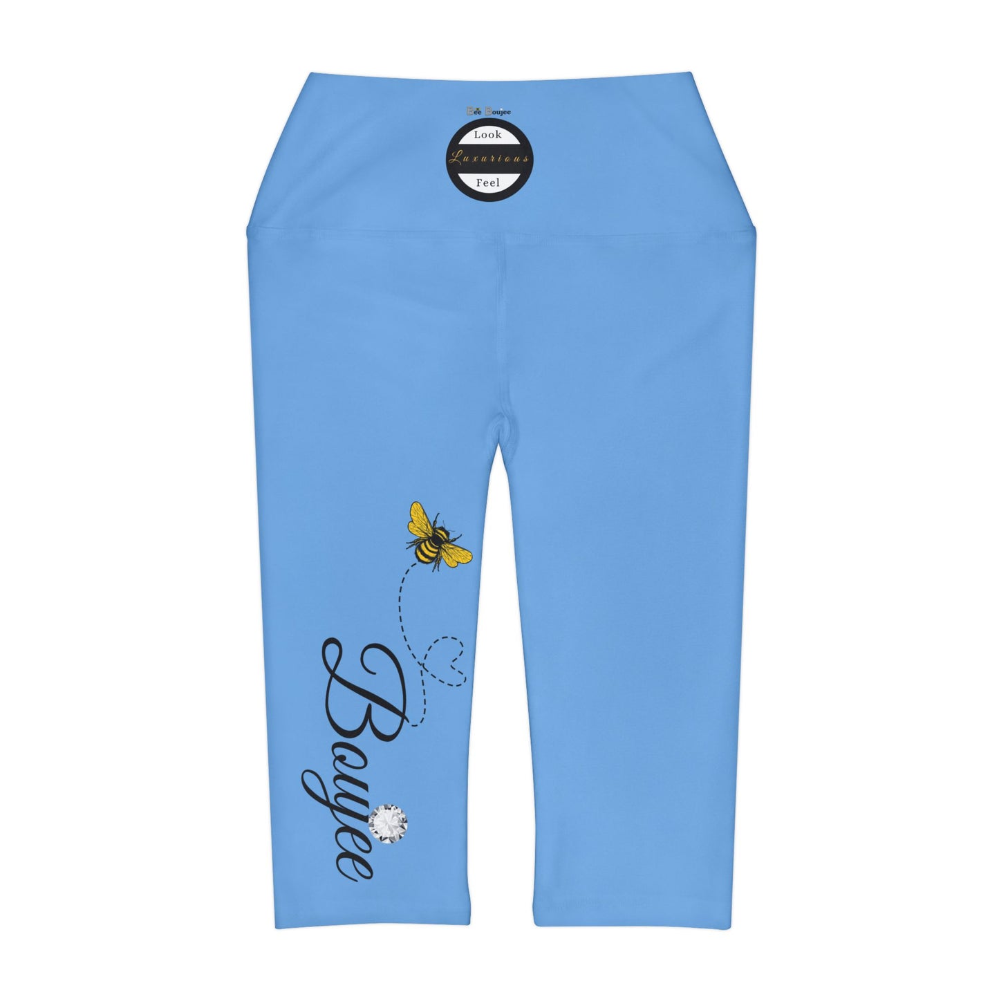 "Bee" Boujee - Capri Leggings BLUE