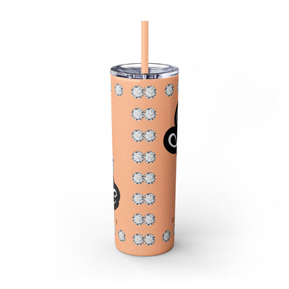 Boujee Unapologetically in DIAMONDS - Skinny Tumbler with Straw, 20oz