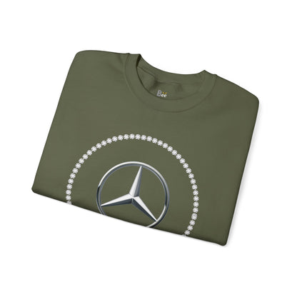 Boujee Benz Emblem - Heavy Blend™ Dark Colors Crewneck Sweatshirt
