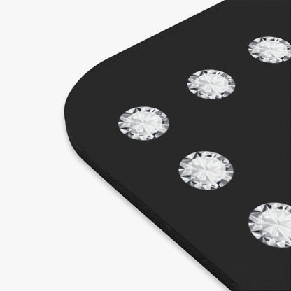 Boujee in Diamonds Mouse Pad BLACK (Rectangle)