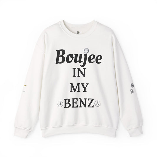 Boujee In My Benz - Heavy Blend™ Light Colors Crewneck Sweatshirt