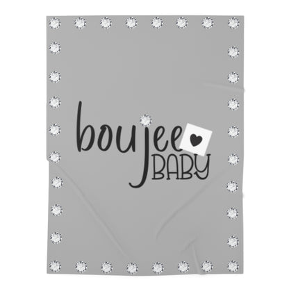 Boujee Baby - Swaddle Blanket LIGHT GREY