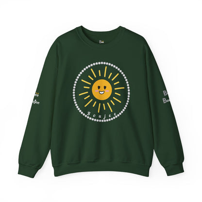 Boujee Golden Sunshine - Heavy Blend™ Dark Colors Crewneck Sweatshirt