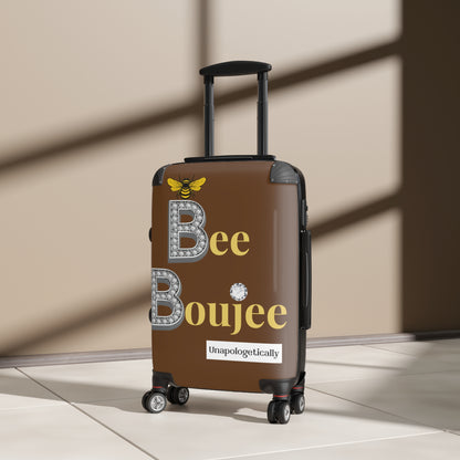 Bee Boujee Luggage - DARK BROWN