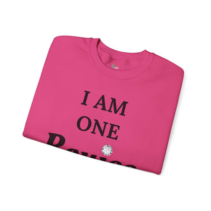 I Am One Boujee Bitch - Heavy Blend™ Light Colors Crewneck Sweatshirt