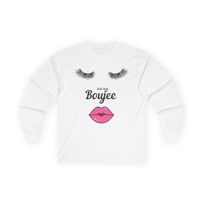 Low Key Boujee Lash & Lips Long-Sleeve Tee