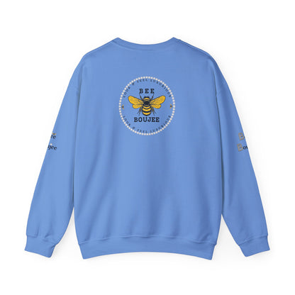 "Beeing" Boujee Ain't Easy - Heavy Blend™ Light Colors Crewneck Sweatshirt