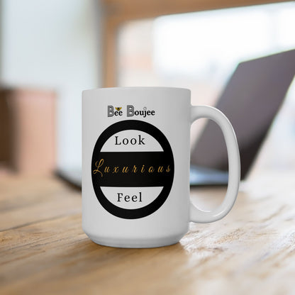 Too Basic Yet Too Boujee - Mug WHITE 15oz