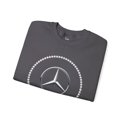 Boujee Benz Emblem - Heavy Blend™ Dark Colors Crewneck Sweatshirt