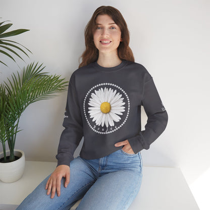 Boujee Daisy - Heavy Blend™ Dark Colors Crewneck Sweatshirt