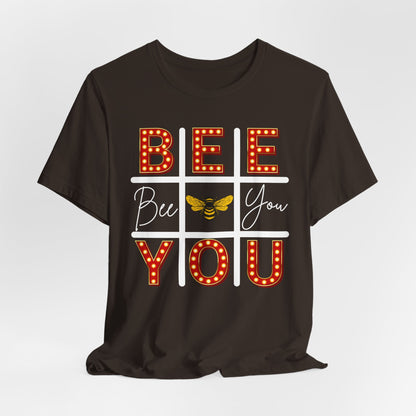 Bee You Marquee Tic-Tac-Toe Tee Dark Tee