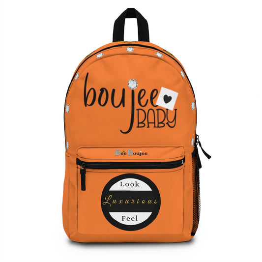 Boujee Baby DIAMONDS - Backpack ORANGE