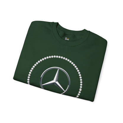 Boujee Benz Emblem - Heavy Blend™ Dark Colors Crewneck Sweatshirt