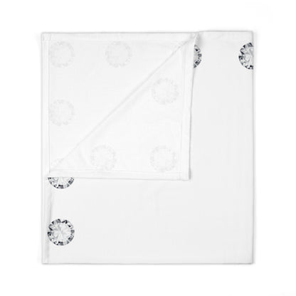 Boujee Baby - Swaddle Blanket WHITE