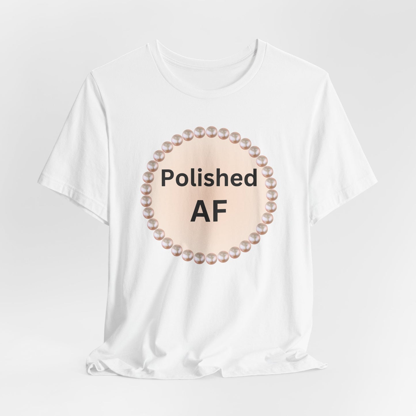 Polished AF Pearl-Framed Statement Tee