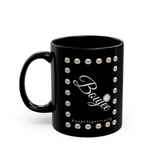 Boujee in Pearls - Mug BLACK 11oz