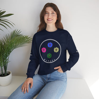 Boujee Mini Flowers - Heavy Blend™ Dark Colors Crewneck Sweatshirt