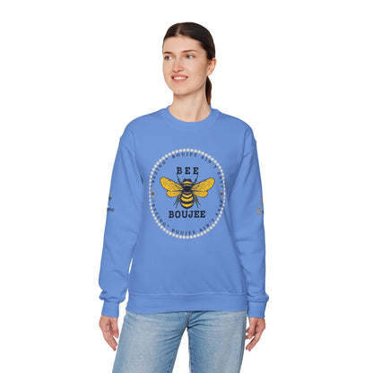 "Beeing" Boujee Ain't Easy - Heavy Blend™ Light Colors Crewneck Sweatshirt