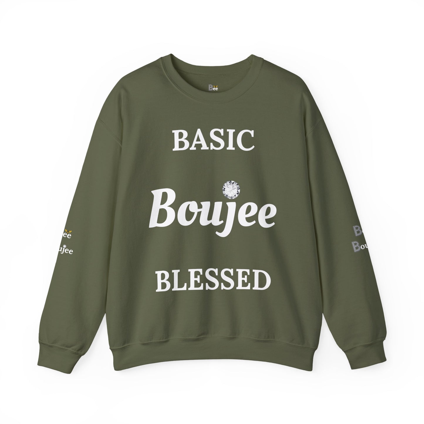Basic Boujee Blessed - Heavy Blend™ Dark Colors Crewneck Sweatshirt
