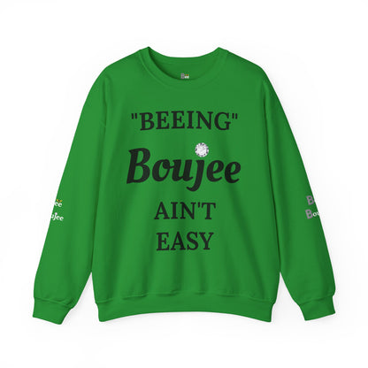 "Beeing" Boujee Ain't Easy- Heavy Blend™ Light Colors Crewneck Sweatshirt