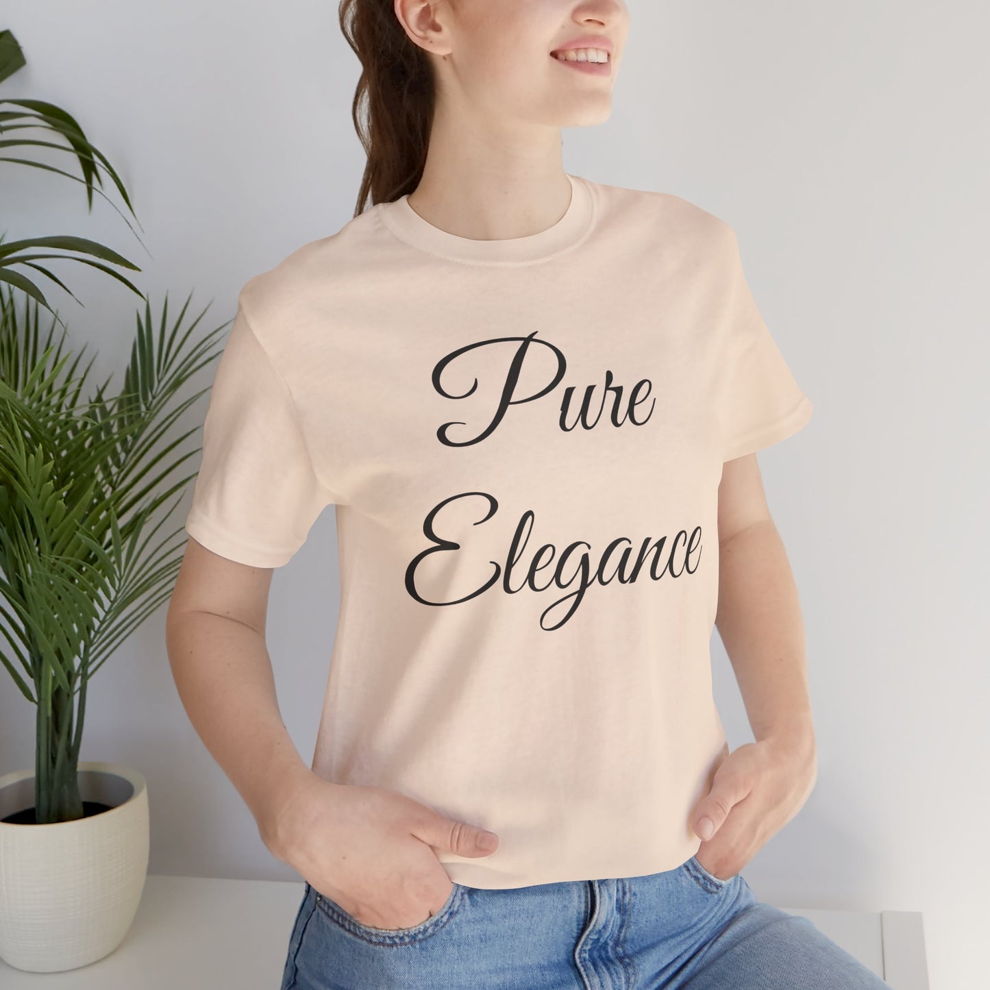 Pure Elegance Scripted Jersey Tee