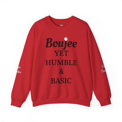 Boujee Yet Humble & Basic - Heavy Blend™ Light Colors Crewneck Sweatshirt