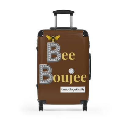 Bee Boujee Luggage - DARK BROWN