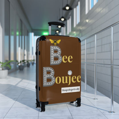 Bee Boujee Luggage - DARK BROWN