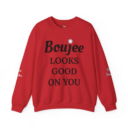 Boujee Looks Good On You - Heavy Blend™ Light Colors Crewneck Sweatshirt