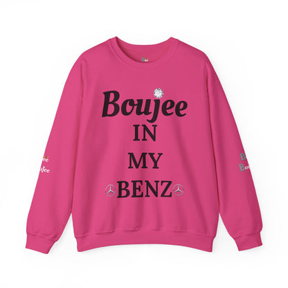 Boujee In My Benz - Heavy Blend™ Light Colors Crewneck Sweatshirt