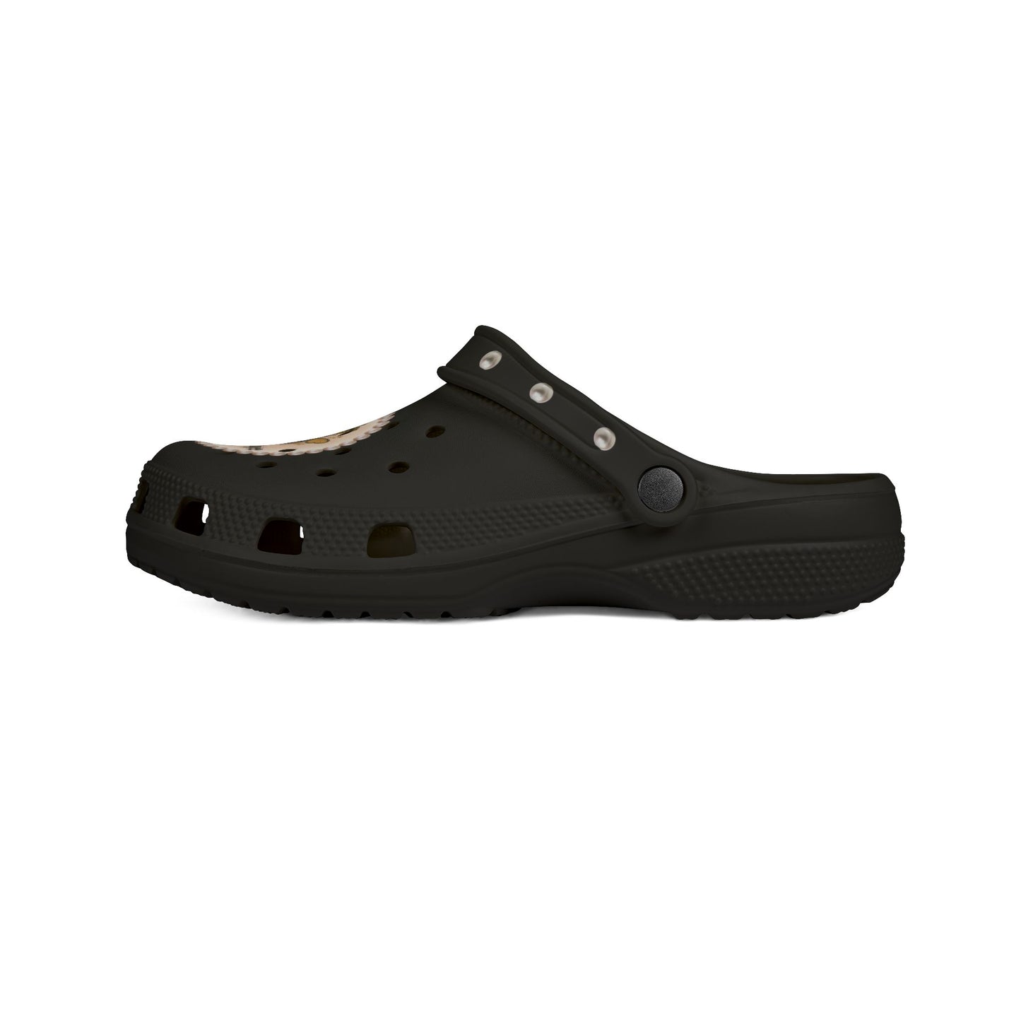 Bee Boujee Black Clogs with Charms