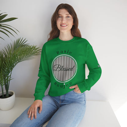 Basic Boujee Blessed - Heavy Blend™ Light Colors Crewneck Sweatshirt