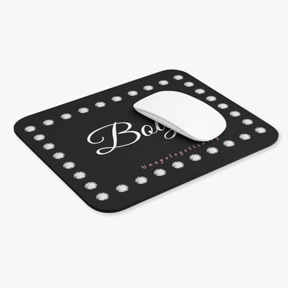 Boujee in Diamonds Mouse Pad BLACK (Rectangle)