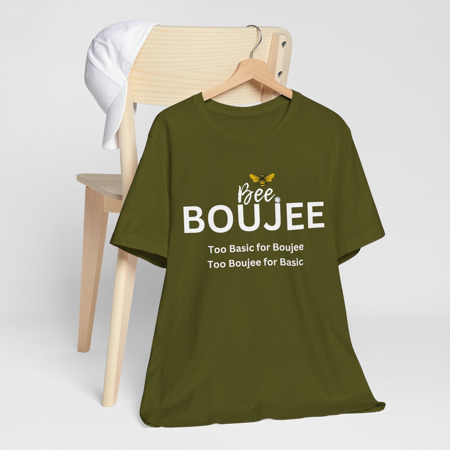 Bee Boujee“Too Basic / Too Boujee” Dark Tee