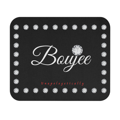 Boujee in Diamonds Mouse Pad BLACK (Rectangle)