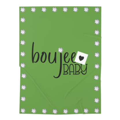 Boujee Baby - Swaddle Blanket GREEN